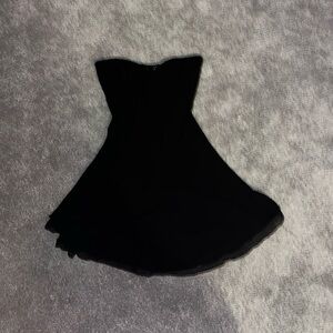 strapless corset dress